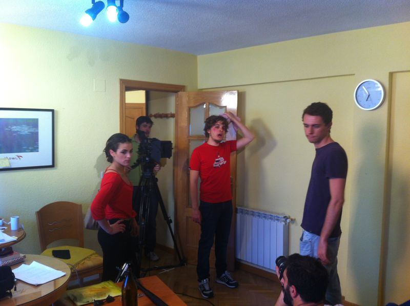 Grabando piloto De tres amigos (2012)